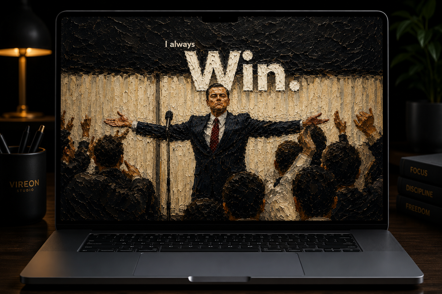 I Always Win – Luxury Oil Painting Wallpaper