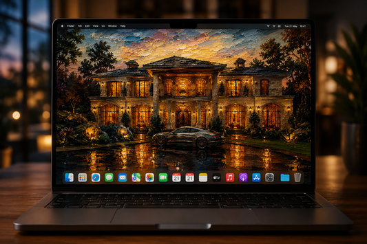 Midnight Estate – Premium Macbook Wallpaper