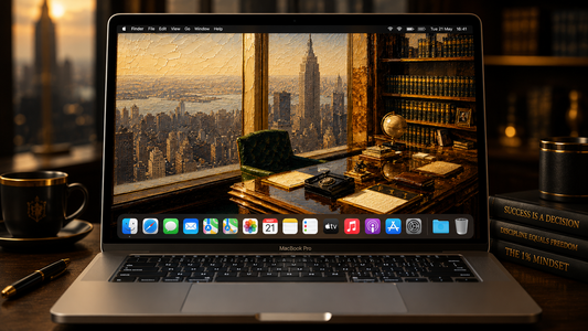 Empire Office – Luxury Oil Painting Wallpaper